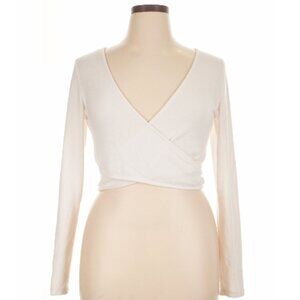 Victoria's Secret Size XL Long Sleeve Cropped Wrap Top